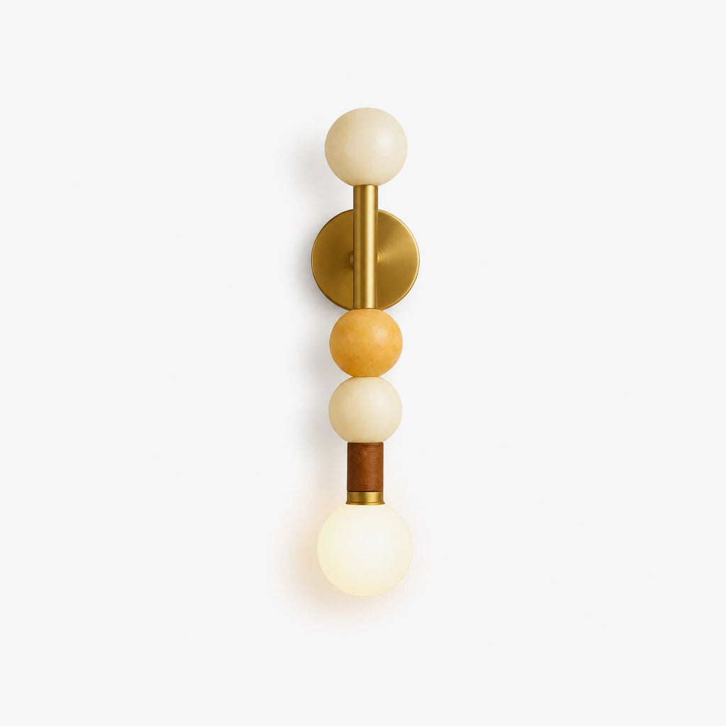 Stacked Sphere Marble Wall Sconce