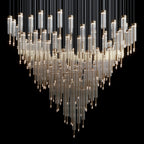 Crystal Tube Rain Chandelier