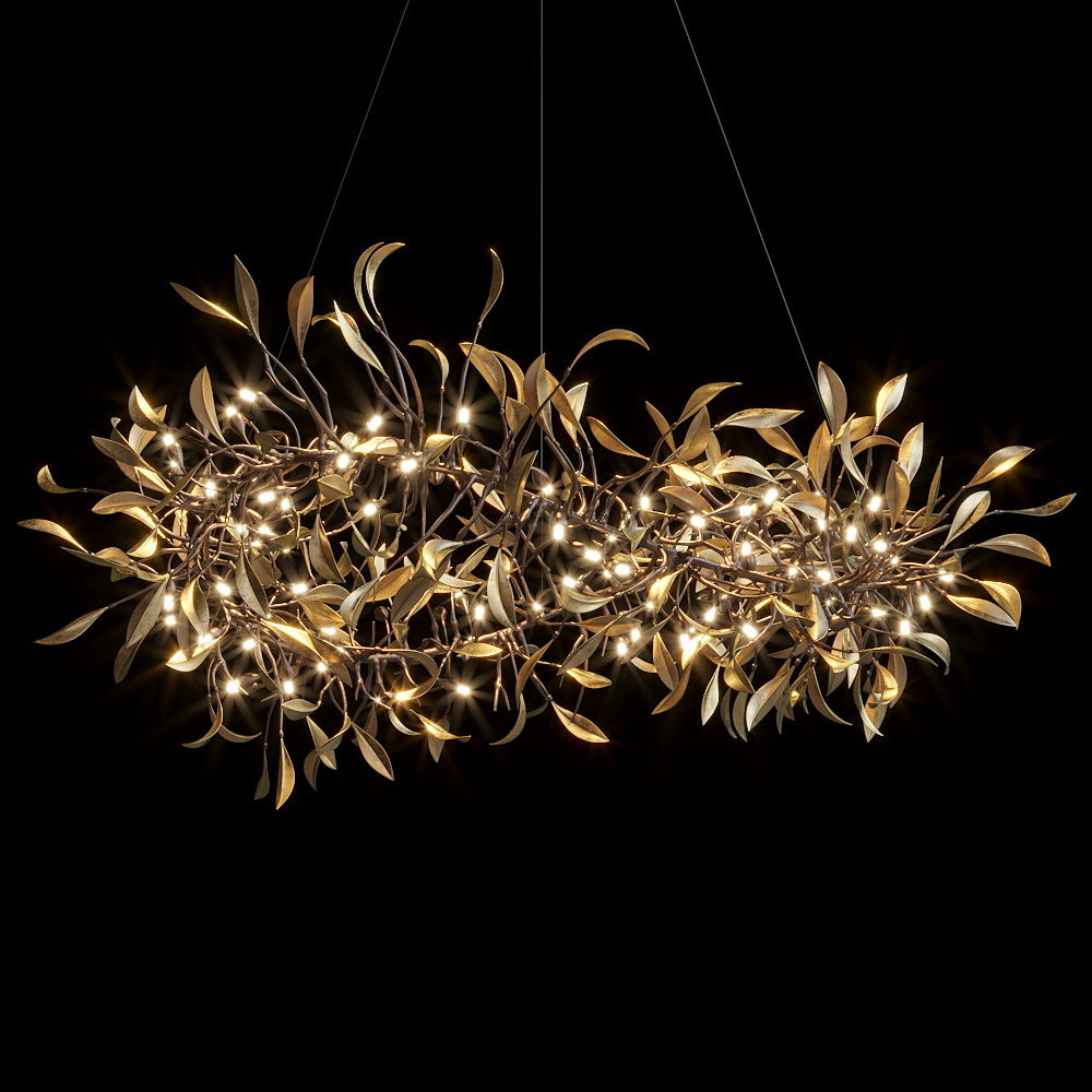 Gold Olive Vine Chandelier