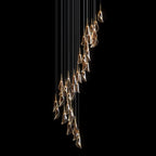 Crystal Petal Drop Chandelier