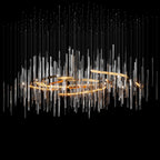 Crystal Rain Halo Chandelier