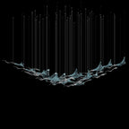 White Manta Branch Chandelier