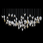White Gold Diamond Cascade Chandelier