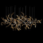 Amber Leaf Vine Chandelier
