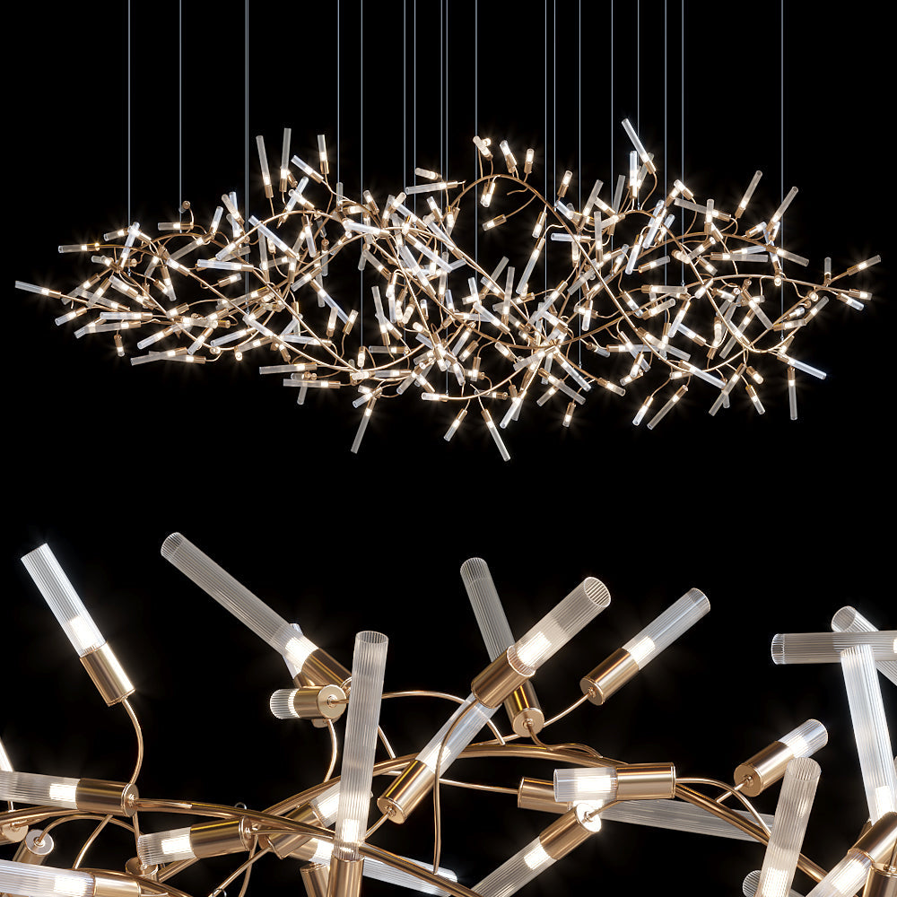 Clear Loop Link Chandelier
