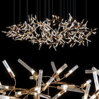 Clear Loop Link Chandelier