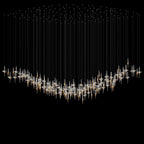 Crystal Icicle Saucer Chandelier