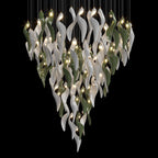 White Calla Bloom Chandelier