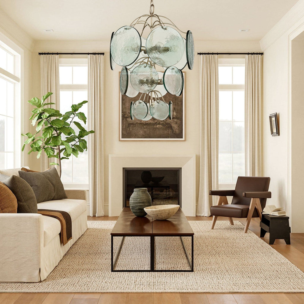 Rovigo Chandelier Glass lighting by Bling Lighting Studio