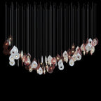 Green Halo Drop Chandelier
