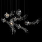 White Jellyfish Trio Chandelier
