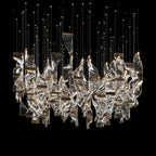 Crystal Twist Panel Chandelier