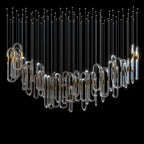 Glass Loop Waterfall Chandelier