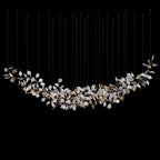 White Leaf Branch Chandelier