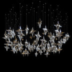 Crystal Star Constellation Chandelier