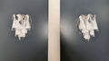 Murano Wall Lamp | 12 Clear White Rondini Glass | Set of 2