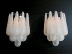 Murano Wall Lamp | 10 Clear Drop Glass | Set of 2