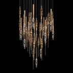 Crystal Totem Cascade Chandelier