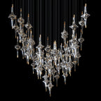Crystal Diamond Rain Chandelier