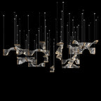 Crystal Twist Panel Chandelier