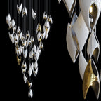White Gold Diamond Cascade Chandelier