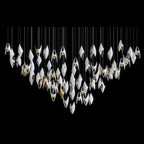 White Gold Diamond Cascade Chandelier