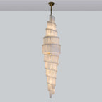 Tiered Alabaster Staircase Chandelier