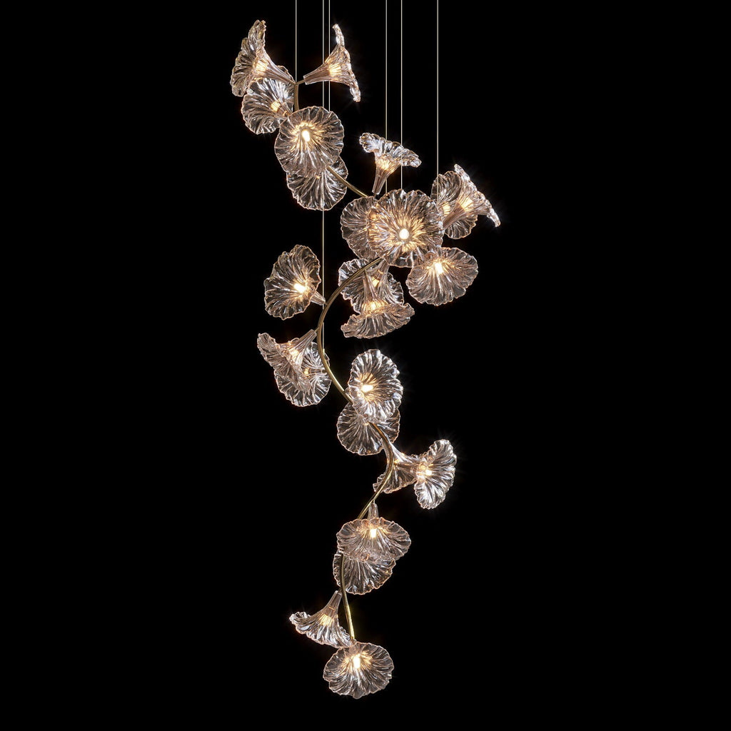 White Ginkgo Bloom Chandelier