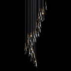 White Petal Drop Chandelier