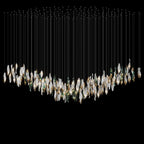 White Sea Petal Cascade Chandelier