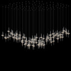 Crystal Icicle Saucer Chandelier