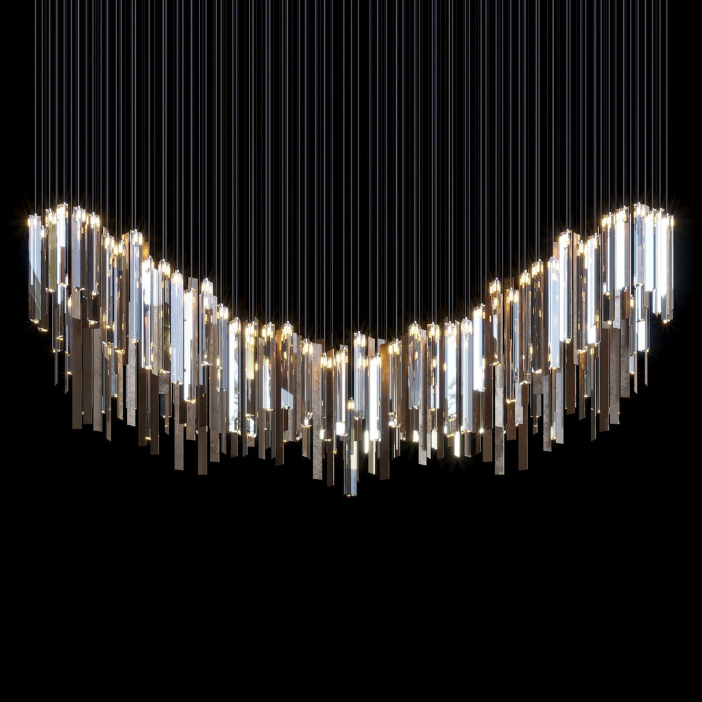 Crystal Ribbon Waterfall Chandelier