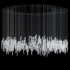 Linear Tube Cluster Chandelier