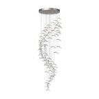 Glass Feathers Flying Chandelier