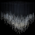 Crystal Teardrop Tube Rain Chandelier