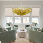 Sorrento Murano Chandelier 35"