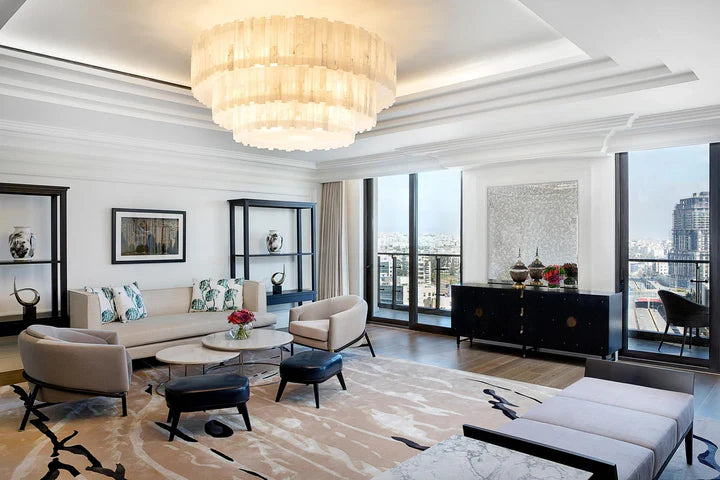 Claire 3 Tier Round Selenite Chandelier by Bling Lighting Studio