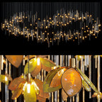 Amber Blossom Rain Chandelier