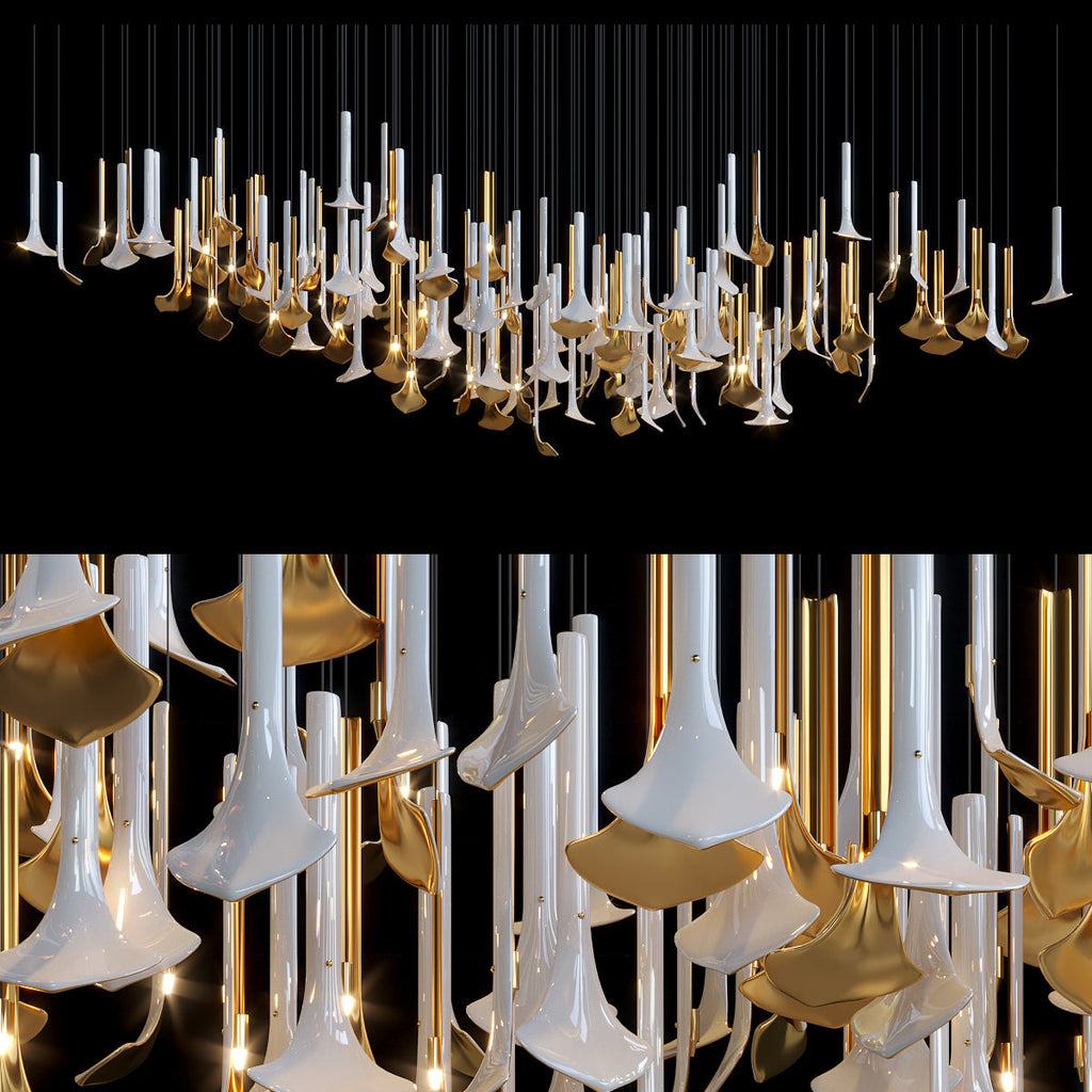 Crystal Calla Reed Chandelier