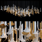 Crystal Calla Reed Chandelier