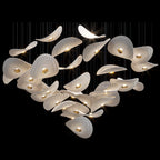 White Disc Flight Chandelier