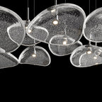 Bubble Glass Pebble Cascade Chandelier