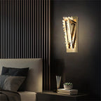 Wesley Modern Rock Crystal Wall Sconce by Bling Lighting Studio