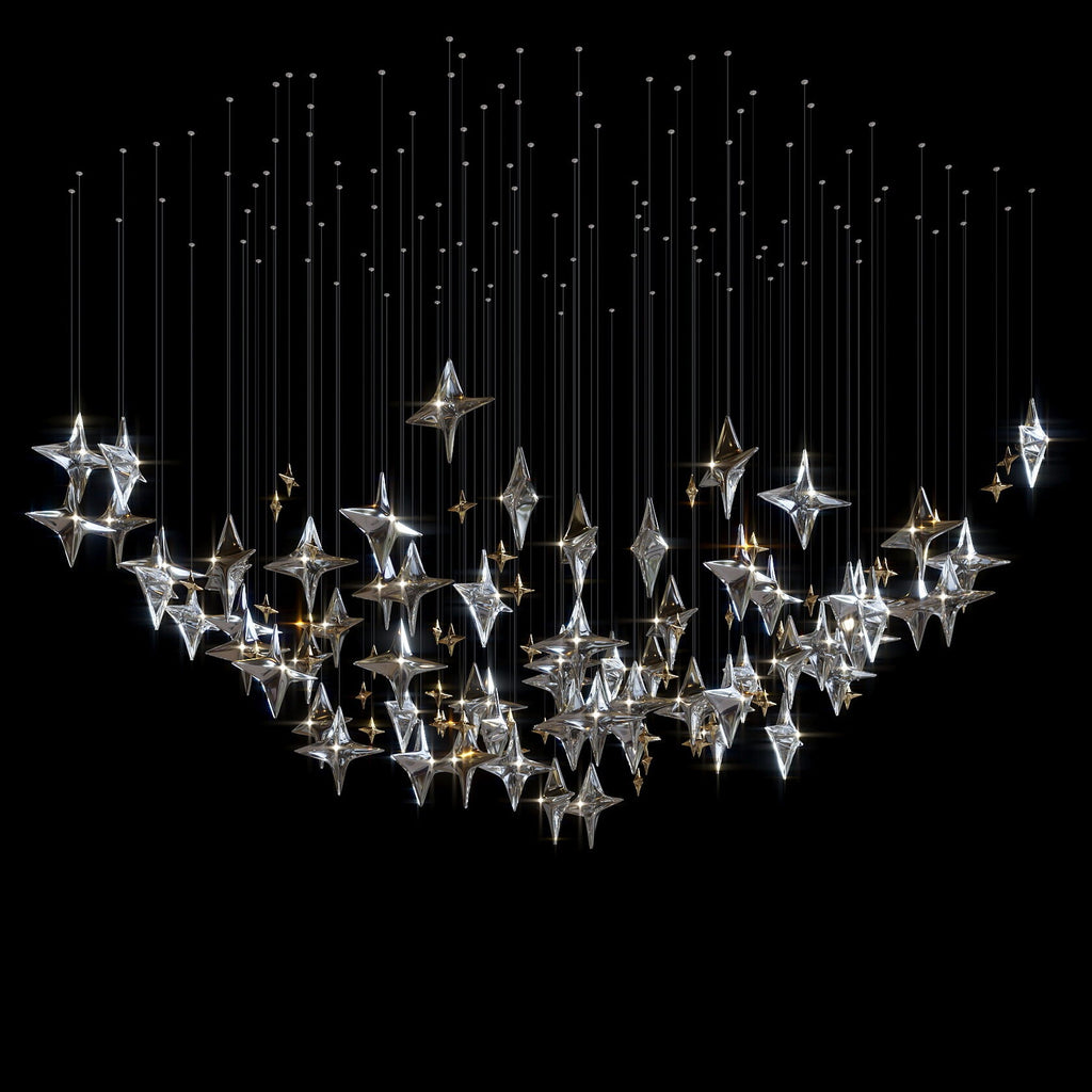 Crystal Star Constellation Chandelier