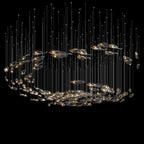 Smoke Glass Current Chandelier