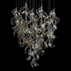 White Calla Cascade Chandelier