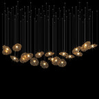 Amber Ruffle Bloom Chandelier