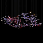 Blush Ribbon Wave Chandelier