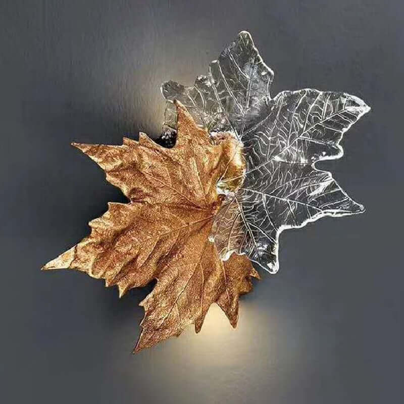 Leaf-shaped Crystal Branch Wall Light by Bling Lighting Studio