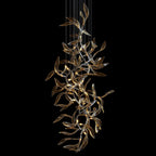 Amber Leaf Vine Chandelier